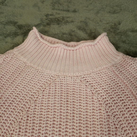 J. Crew Women's Pink Cowl Neck Sweater with Ribbed Knit Size XS - Picture 2 of 16